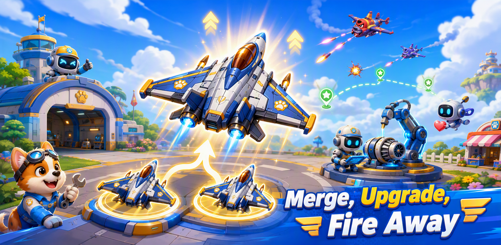 Sky Pals: Jet Merge gameplay